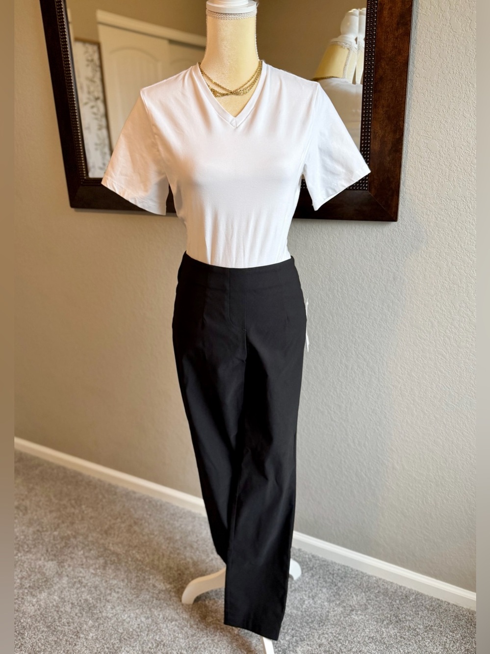 Tribal YEAR ROUND BASICS FLATTEN IT® PULL-ON ANKLE PANTS NWT